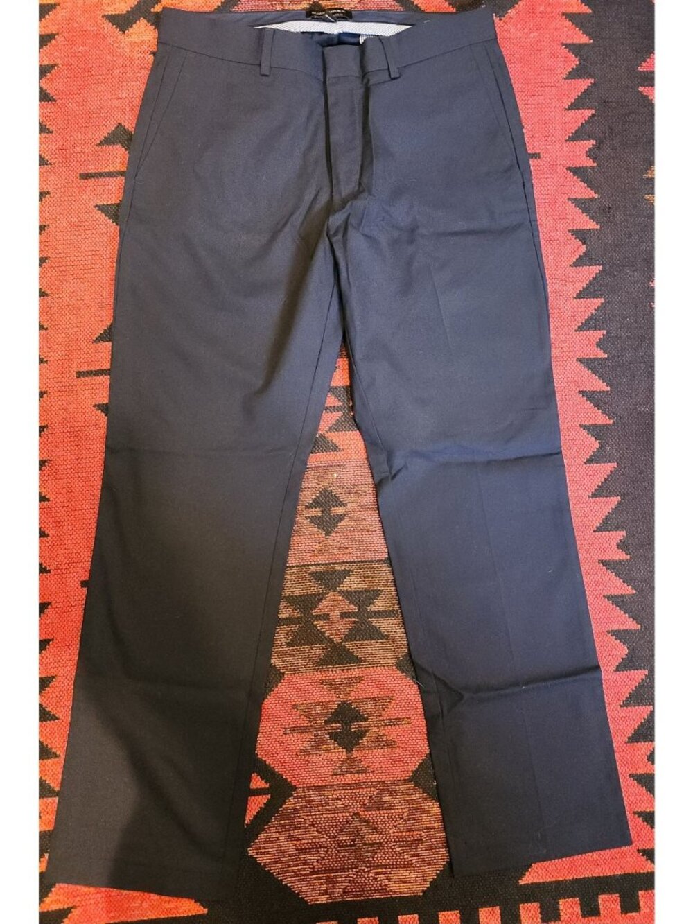 Banana Republic Men's Navy Non-Iron Slim Fit Dress Chinos  32X30 Cotton Blend
